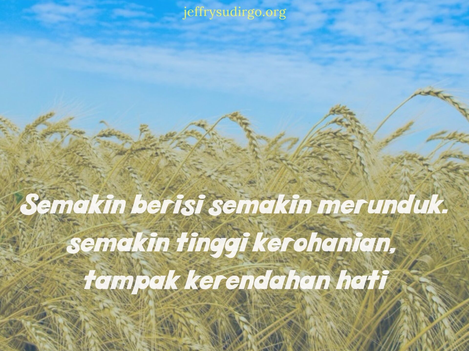 BAHAYA SOMBONG ROHANI