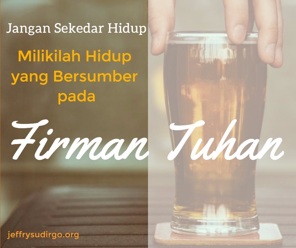 SEKEDAR HIDUP ATAU HIDUP SEKEDARNYA?