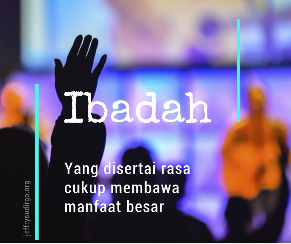 KETIKA IBADAH DISALAHMANFAATKAN